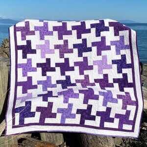 Reversible Handmade Modern Lap Quilt